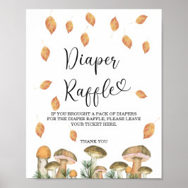 Aquarellwaldpilze - Windelraffinerie Poster