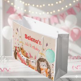 Aquarellwaldtiere Kind Geburtstag Große Geschenktüte