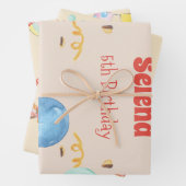 Aquarellwaldtiere Kinder Geschenkpapier Set (Beispiel)