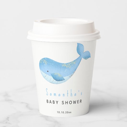 Aquarellwaldusche Pappbecher (Rückseite)