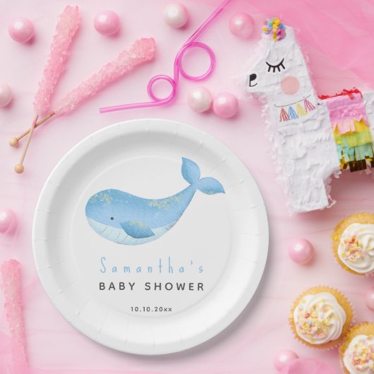 Aquarellwaldusche Pappteller (Party)