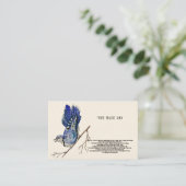Aquarellwaldvogel Blue Jay Visitenkarte (Stehend Vorderseite)