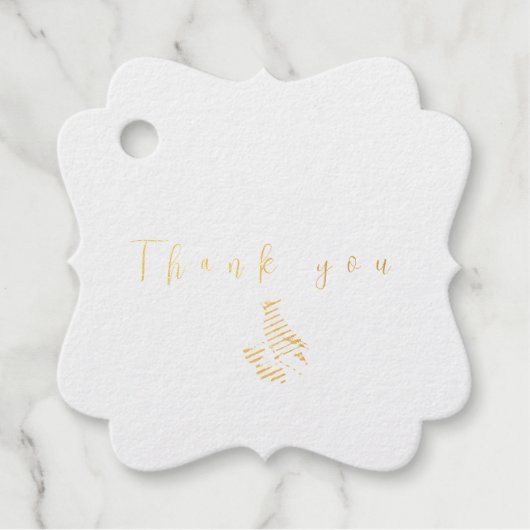 Aquarellwaldvogel wächst geschenkanhänger (Vorderseite)