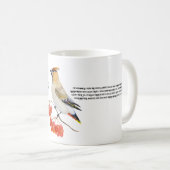 Aquarellwaldvogel wächst kaffeetasse (VorderseiteRechts)