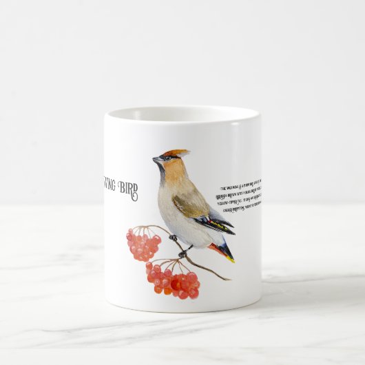 Aquarellwaldvogel wächst kaffeetasse (Mittel)