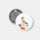 Aquarellwaldvogel wächst magnet (Vorderseite/Rückseite)