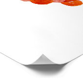 Aquarellwaldvogel wächst poster (Ecke)