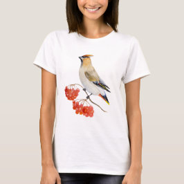 Aquarellwaldvogel wächst T-Shirt