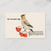 Aquarellwaldvogel wächst visitenkarte (Vorderseite)