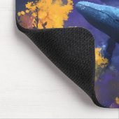 Aquarellwale Abstrakt Ocean Garden Mousepad (Ecke)