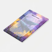 Aquarellwale Abstrakt Ocean Garden Post-it Klebezettel (angewinkelt)