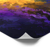 Aquarellwale Abstrakt Ocean Garden Poster (Ecke)