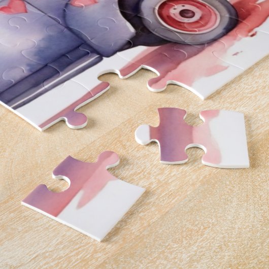 Aquarellwale Lieferwagen LKW-Puzzle Puzzle (Seite)