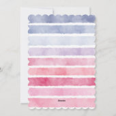 Aquarellwand Maske Valentinstag Feiertagskarte (Rückseite)