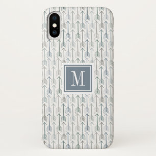 Aquarellwanderlust-Pfeil-Muster des Monogramm- Case-Mate iPhone Hülle