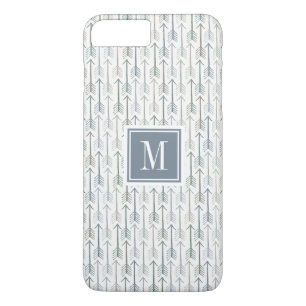 Aquarellwanderlust-Pfeil-Muster des Monogramm-  Case-Mate iPhone Hülle