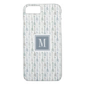 Aquarellwanderlust-Pfeil-Muster des Monogramm-| Case-Mate iPhone Hülle (Rückseite)