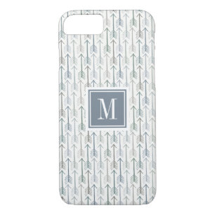 Aquarellwanderlust-Pfeil-Muster des Monogramm-  Case-Mate iPhone Hülle