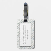 Aquarellwanderlust-Pfeil-Muster Gepäckanhänger (Rückseite vertikal)