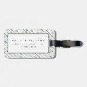 Aquarellwanderlust-Pfeil-Muster Gepäckanhänger (Rückseite horizontal)