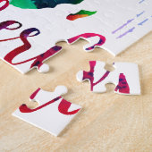 Aquarellwanderlust-Weltkarte Puzzle (Seite)