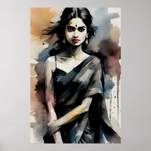 Aquarellwandkunst Poster (Vorne)