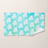 Aquarellwasser-Aquarellwasser und Monogramm Badhandtuch Set (Handtuch)