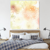 *~ Aquarellweiche AP10 ätherische Blume Leinwanddruck (Insitu (Schlafzimmer))