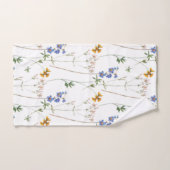 Aquarellweide Nahtloses Muster Badhandtuch Set (Handtuch)