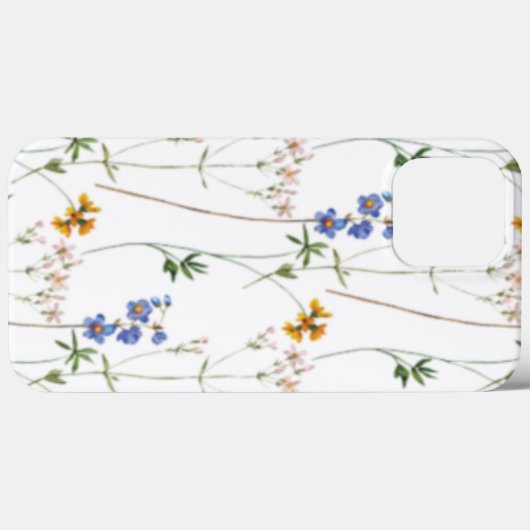 Aquarellweide Nahtloses Muster Case-Mate iPhone Hülle (Rückseite (Horizontal))