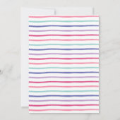 Aquarellwein Einladungen, rosa lila Einladung (Rückseite)