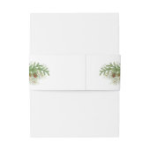 Aquarellwein Weihnachten Einladungsbanderole (Rückseitenbeispiel)