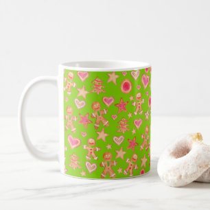 Aquarellwein Weihnachtsgebäck Kaffeetasse