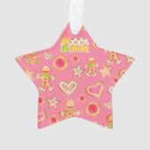 Aquarellwein Weihnachtsgebäck Ornament (Rückseite)