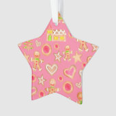 Aquarellwein Weihnachtsgebäck Ornament (Vorderseite)