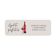 Aquarellwein zum perfekten Alter Geburtstagsfeier