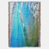 Aquarellwellen  decke (Vorderseite Vertikal)