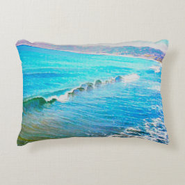 Aquarellwellen  dekokissen