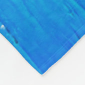 Aquarellwellen  fleecedecke (Ecke)