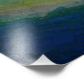 Aquarellwellen Fotodruck (Ecke)