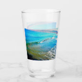 Aquarellwellen  glas (Rückseite)