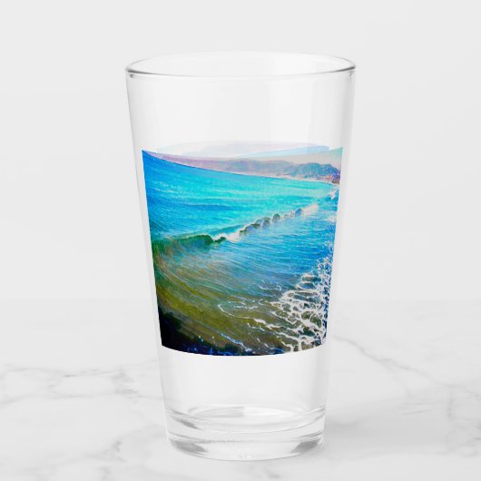 Aquarellwellen  glas (Vorderseite)