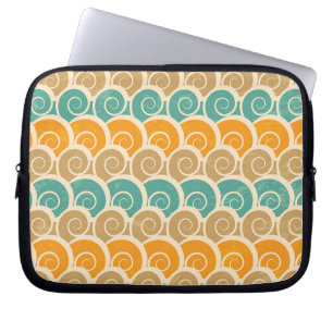 Aquarellwellen-Muster Laptopschutzhülle
