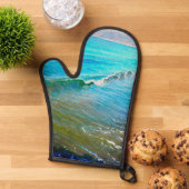 Aquarellwellen  ofenhandschuh (Oben unten)