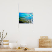 Aquarellwellen  poster (Küche)