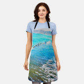 Aquarellwellen schürze (Getragen)