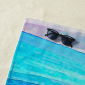 Aquarellwellen strandtuch (Beispiel)