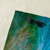 Aquarellwellen Strandtuch (Beispiel)