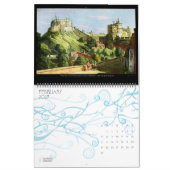 Aquarellwerke 2024 Vintag Art Große Mauer Kalender (Feb 2027)