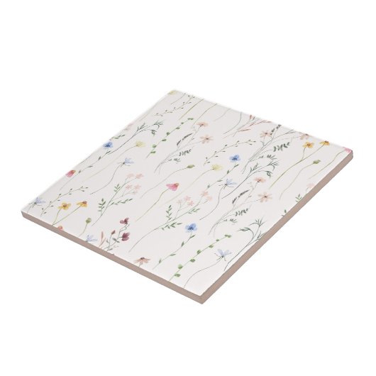 Aquarellwiese Fliese (Seite)